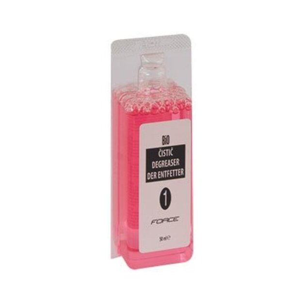 Valymo priemonė / degreaser grandinei FORCE // 50 ml, kapsulė (rožinis)