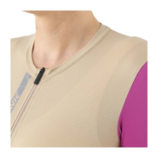 MAVIC WOMENS SHORT SLEEVE JERSEY ESSENTIAL WHITE PEPPER/FUCHSIA (T000588) 5