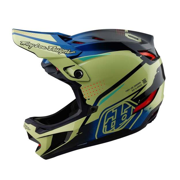 TLD HELMET D4 COMPOSITE DRIP GLO YELLOW (14001900)