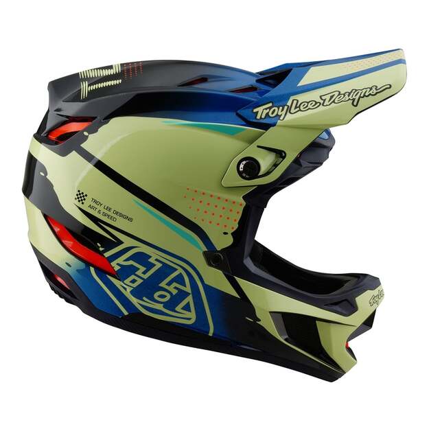 TLD HELMET D4 COMPOSITE DRIP GLO YELLOW (14001900) 4