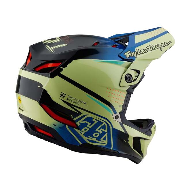 TLD HELMET D4 COMPOSITE DRIP GLO YELLOW (14001900) 3