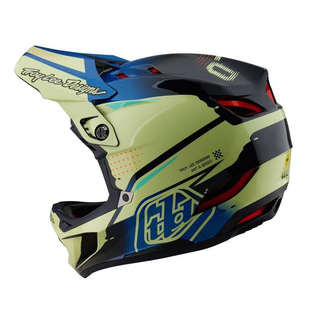 TLD HELMET D4 COMPOSITE DRIP GLO YELLOW (14001900) 1