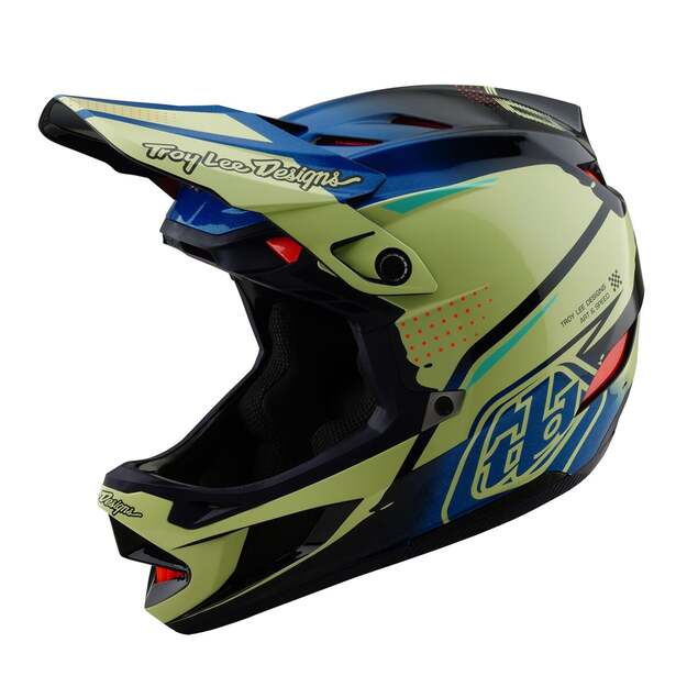 TLD HELMET D4 COMPOSITE DRIP GLO YELLOW (14001900) 6