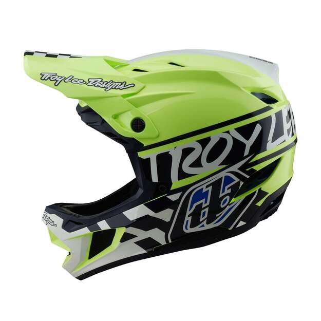 TLD HELMET D4 POLYACRYLITE FIFTY-50 NAVY / GLO YELLOW (17435600)