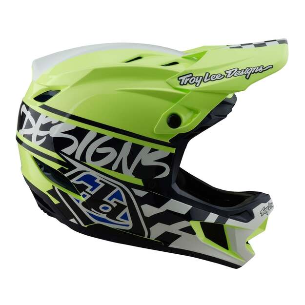 TLD HELMET D4 POLYACRYLITE FIFTY-50 NAVY / GLO YELLOW (17435600) 4