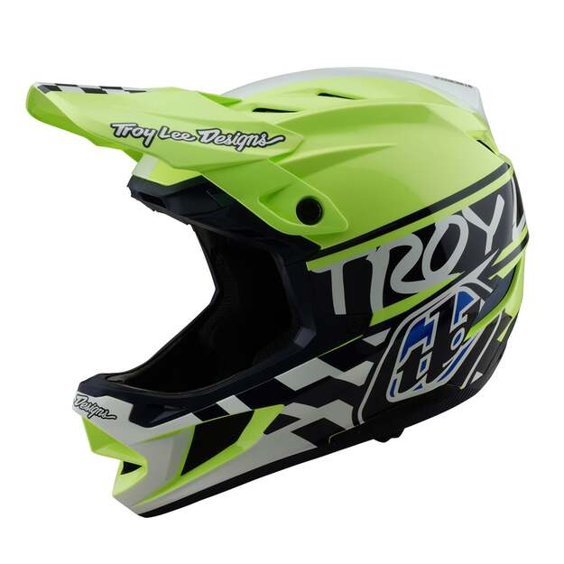 TLD HELMET D4 POLYACRYLITE FIFTY-50 NAVY / GLO YELLOW (17435600) 6
