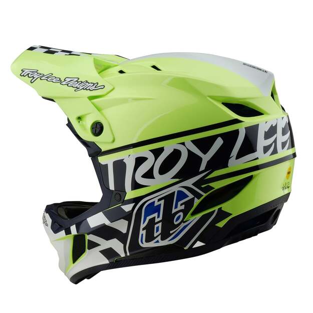 TLD HELMET D4 POLYACRYLITE FIFTY-50 NAVY / GLO YELLOW (17435600) 1