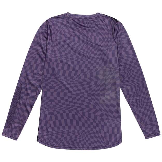 TLD WOMENS LS JERSEY LILIUM TWISTED CHECKERS DEEP PURPLE (35851601) 1