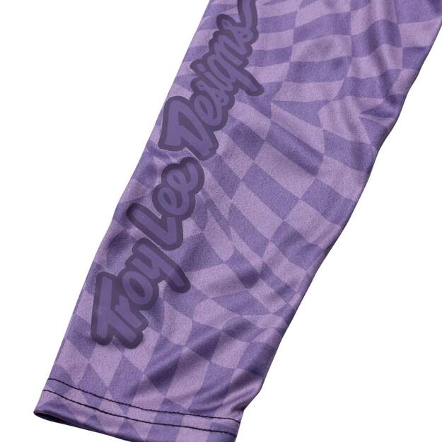 TLD WOMENS LS JERSEY LILIUM TWISTED CHECKERS DEEP PURPLE (35851601) 3