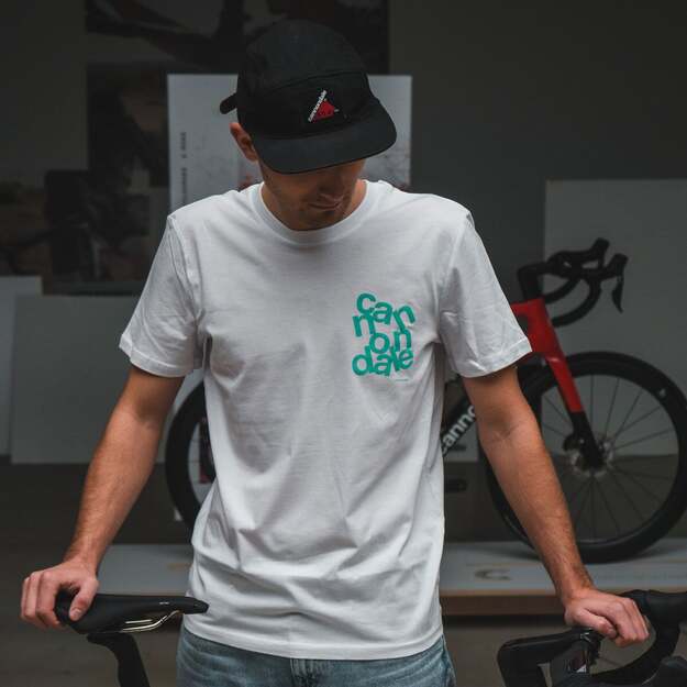CANNONDALE LIFESTYLE T-SHIRT WHT/TRQ 1