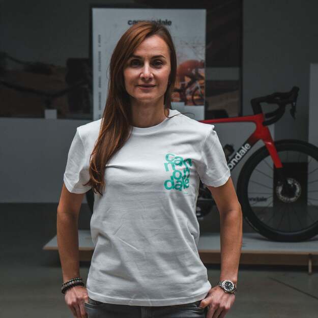 CANNONDALE LIFESTYLE T-SHIRT WHT/TRQ
