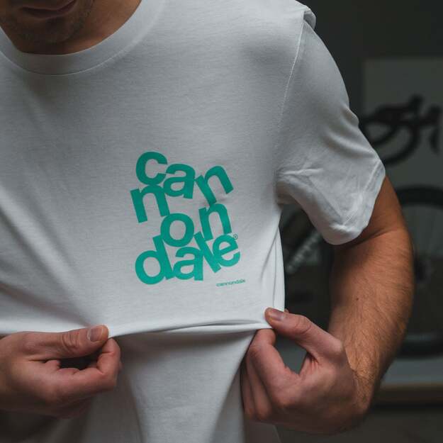 CANNONDALE LIFESTYLE T-SHIRT WHT/TRQ 2