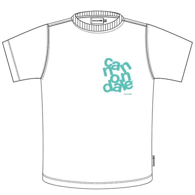 CANNONDALE LIFESTYLE T-SHIRT WHT/TRQ 3