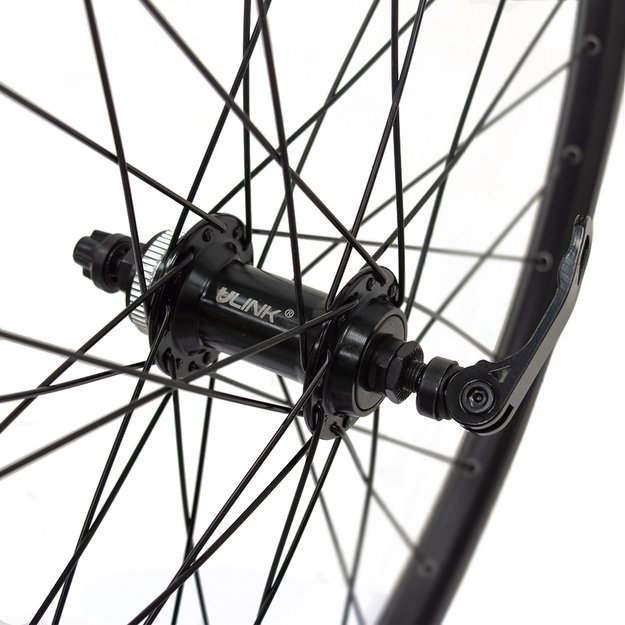 Priekinis ratas J19SB 26  // diskiniams Center-Lock stabdžiams, 32H, greitveržlė / QR, kniedytas, aliuminis 2