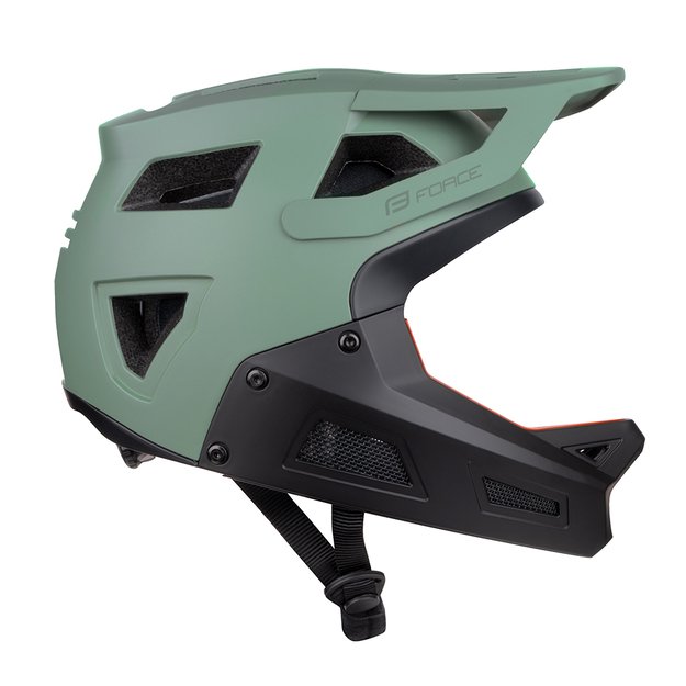 Šalmas FORCE Drop // dydis: L - XL (58-61 cm) (juoda/žalia) 1