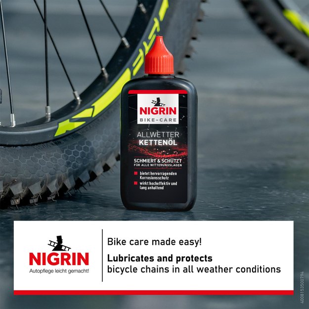 Tepalas grandinei NIGRIN BIKE-CARE // 100 ml, E-bike tinka 4