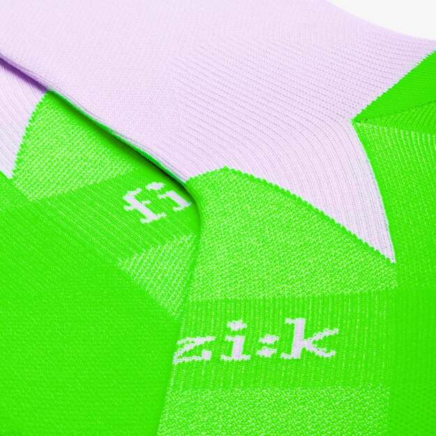 FIZIK PONOŽKY PERFORMANCE LILIAC/NEON GREEN (FZSOCKROA0385D) 2