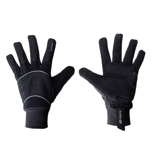 Pirštinės FORCE Springer // dydis: S (juodos)