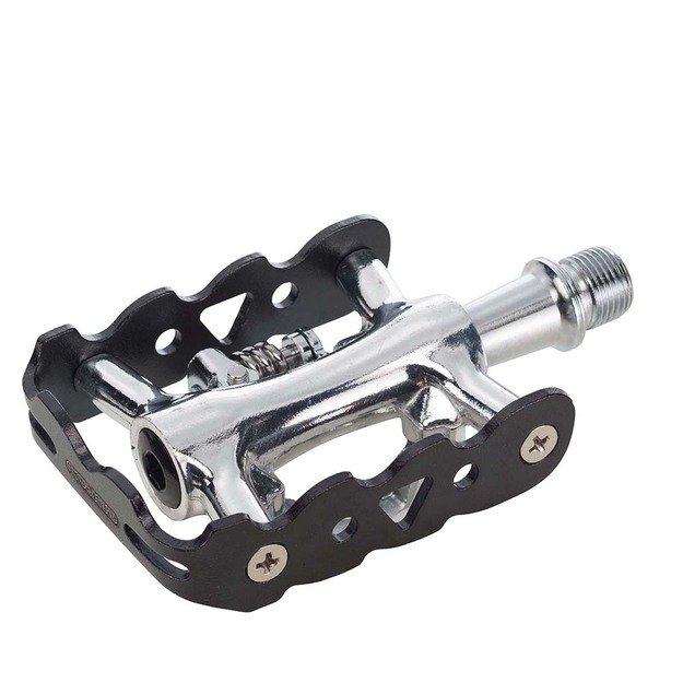 Pedalai Zeray dvipusiai, 98x63mm (juodi/sidabriniai) 1