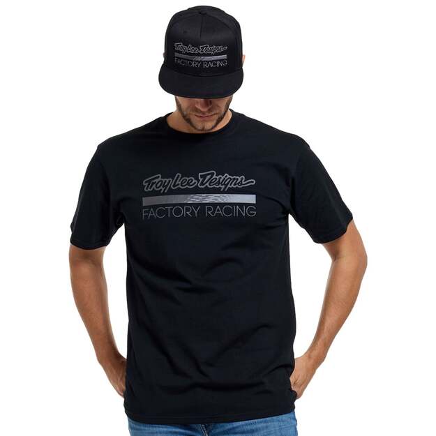 TLD SHORT SLEEVE TEE FACTORY RACING  BLACK / REFLECTIVE (70166905) 2