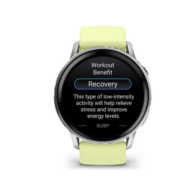 Išmanusis laikrodis Garmin Venu® 4 | 45mm | Silver - Citron Silicone Band 6