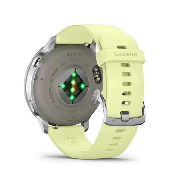 Išmanusis laikrodis Garmin Venu® 4 | 45mm | Silver - Citron Silicone Band 2