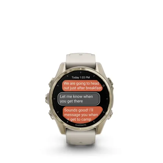 Išmanusis laikrodis Garmin Fenix® 8 Amoled | 43mm | Gold - Sandstone 5