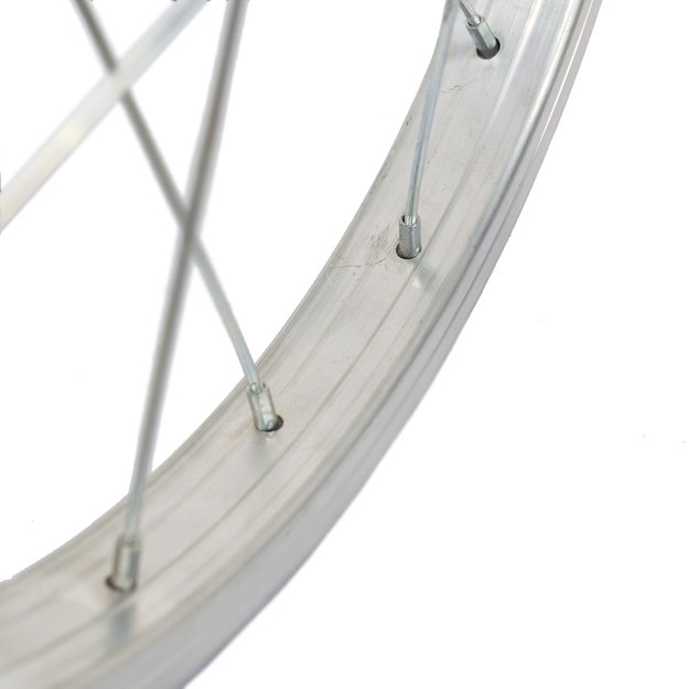 Priekinis ratas 16  // 20H, V-Brake, veržlė, viengubas, aliuminis, sidabrinis 2