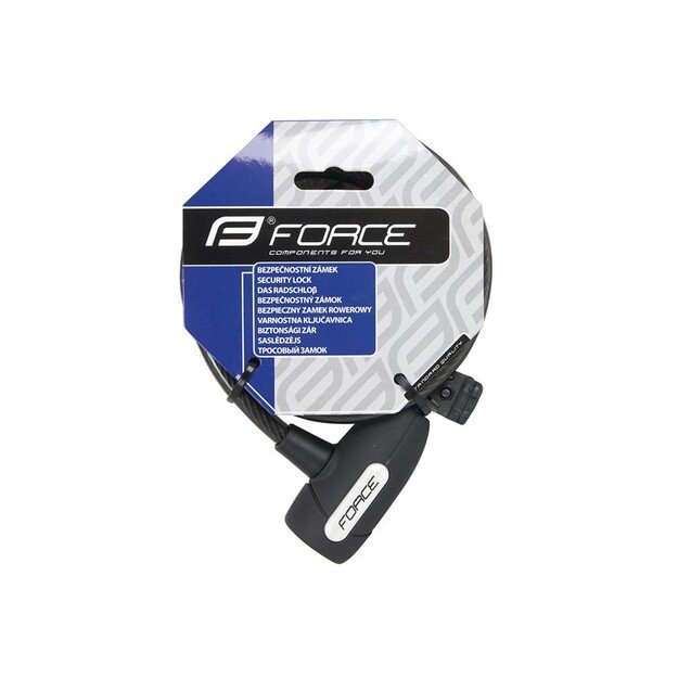 Spyna FORCE Lux su laikikliu 180cm/8mm (juoda) 1