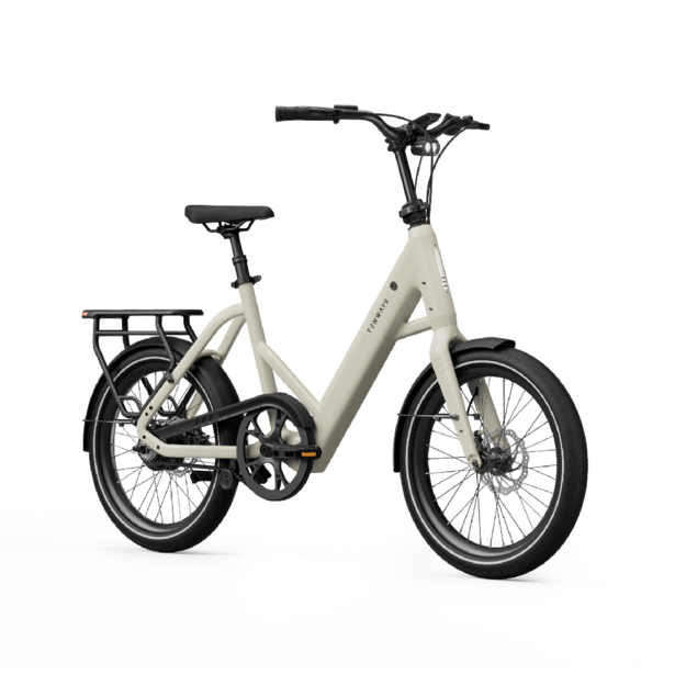 Elektrinis dviratis TENWAYS CGO COMPACT (baltos spalvos)