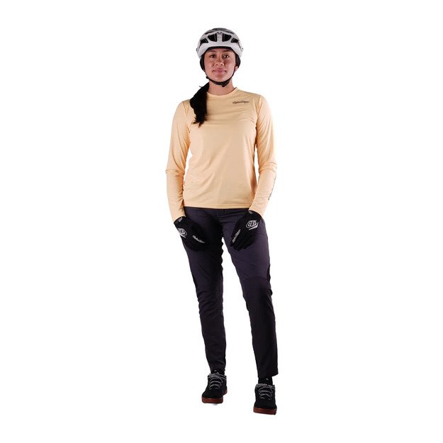 TLD WOMENS LONG SLEEVE JERSEY LILIUM PRO MONO BUTTER (33402701) 4