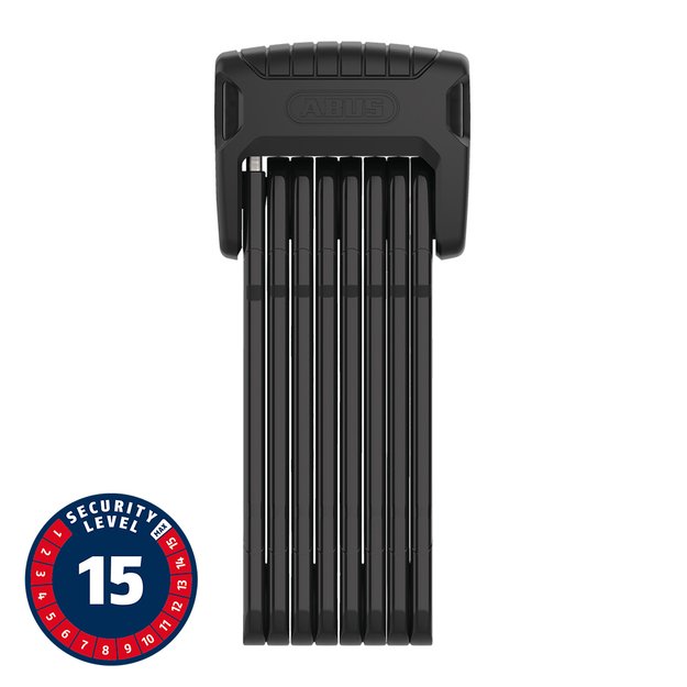 Spyna ABUS BORDO GRANIT&trade; 6500K // sulankstoma, 120 cm (juoda)