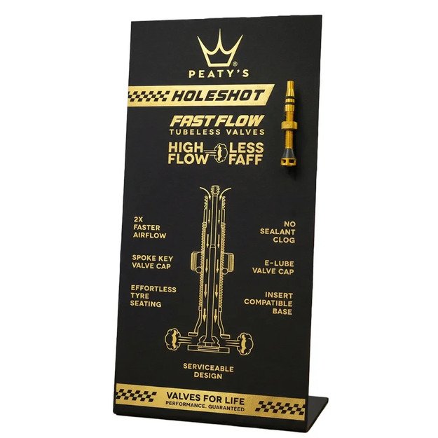 PEATY S POS STOJAN NA PULT HOLESHOT FAST FLOW INC. X1 GOLD VALVE (PTV-HFF-POS)