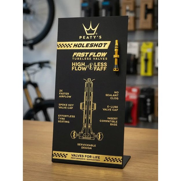 PEATY S POS STOJAN NA PULT HOLESHOT FAST FLOW INC. X1 GOLD VALVE (PTV-HFF-POS)