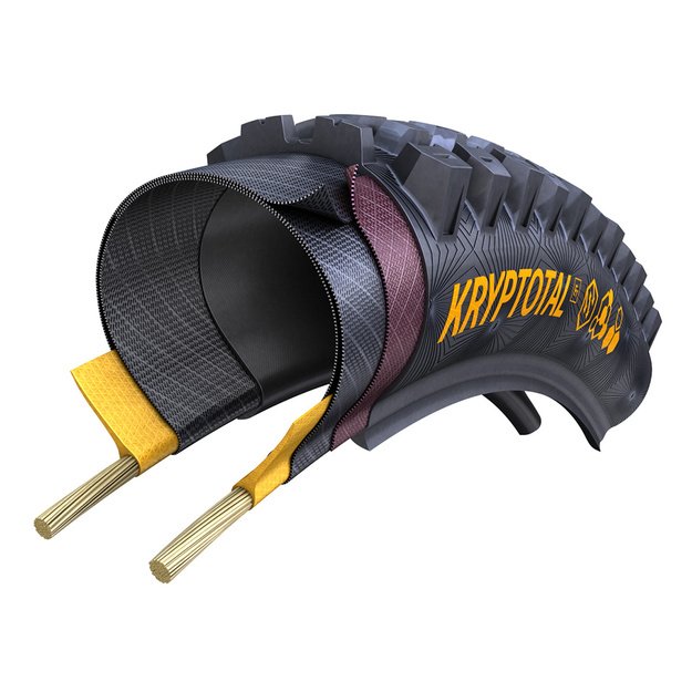 Padanga Continental Krypto-R Enduro Soft FBlk 29  x 2.6  (65-622) // bekamerinė, sulankstoma