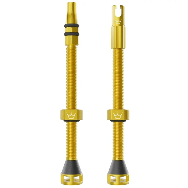 PEATY S TUBELESS VALVES HOLESHOT FAST FLOW 80MM GOLD (PTV-HFF-80-GLD-12)