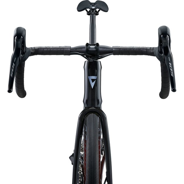 Plento dviratis GIANT Defy Advanced Pro 2, anglies pluošto/sangrijos spalvos
