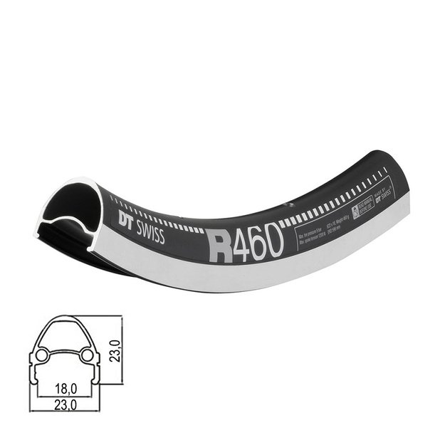 Ratlankis DT SWISS R460 - Performance Road&nbsp;28  (622x20) // 20H, V-Brake, be kniedžių, dvigubas