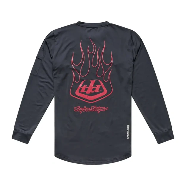 TLD MENS LONG SLEEVE JERSEY RUCKUS RIDE TEE EMBER CARBON (37142100)