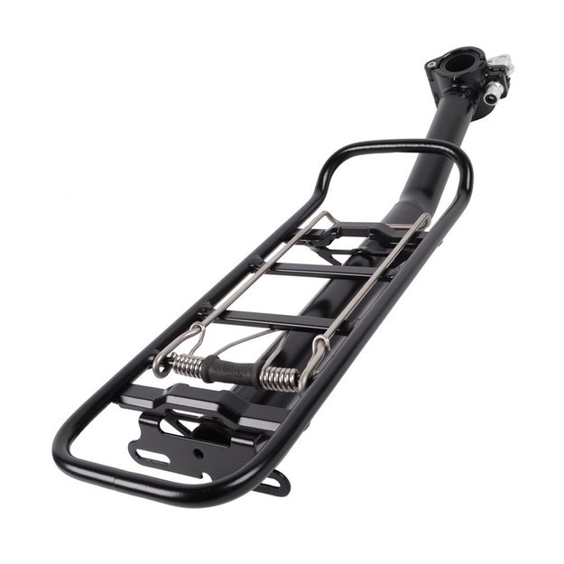 Bagažinė ant balnelio stovo AtranVelo TOUR&nbsp;365 BS SEATPOST // tinka 25-36 mm stovams, aliuminis, AVS sistema (juoda)