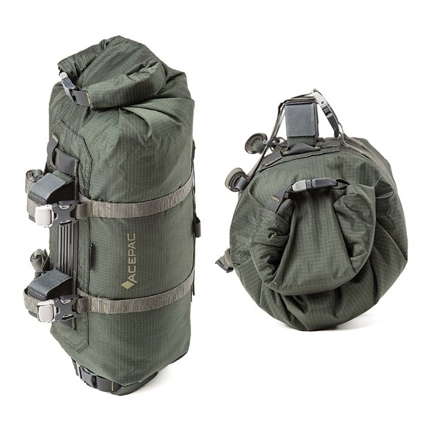 Dviračio krep&scaron;ys ant vairo Acepac Bar Roll MKIII // 8/16 l (30-60 cm) (žalias/pilkas) 3