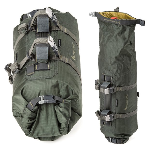 Dviračio krep&scaron;ys ant vairo Acepac Bar Roll MKIII // 8/16 l (30-60 cm) (žalias/pilkas) 4