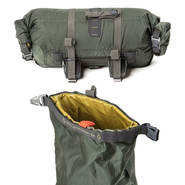 Dviračio krep&scaron;ys ant vairo Acepac Bar Roll MKIII // 8/16 l (30-60 cm) (žalias/pilkas) 1