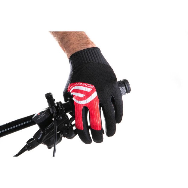 Pirštinės FORCE MTB Power, (juoda/raudona) XL 1