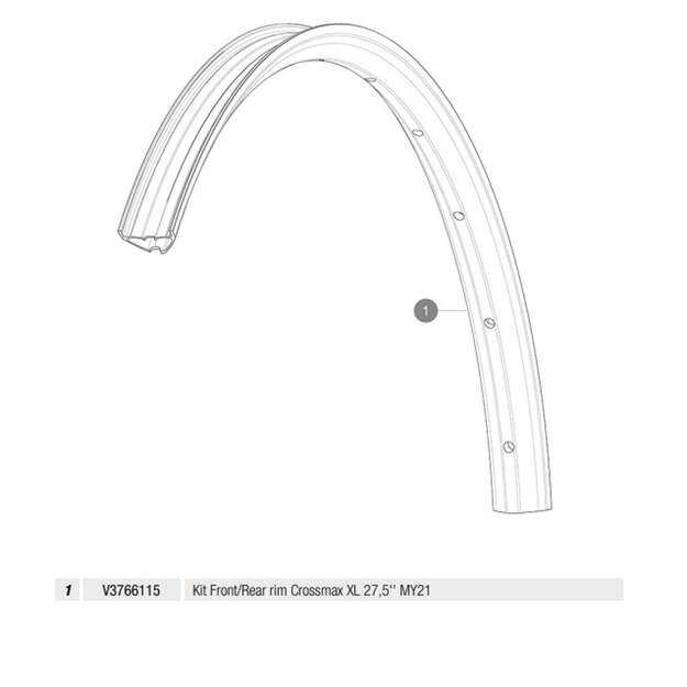 MAVIC KIT FRONT/REAR RIM CROSSMAX XL 27,5  MY21 (V3766115)