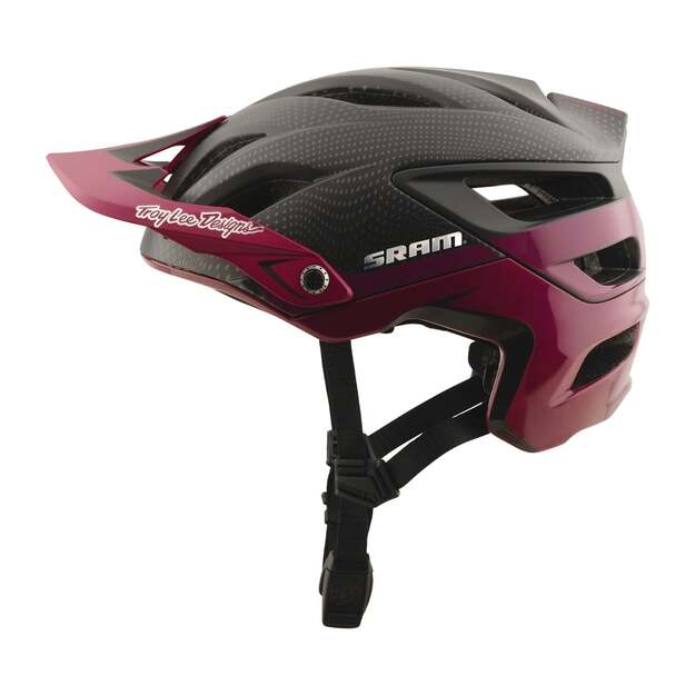 TLD HELMET A3 TROY LEE DESIGNS X SRAM RADIOSCAPE BLK / BERRY (15095500)