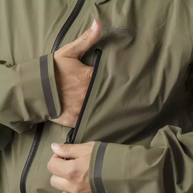 GripGrab EXPLR Waterproof Lightweight vyriška striukė | Olive Green 4