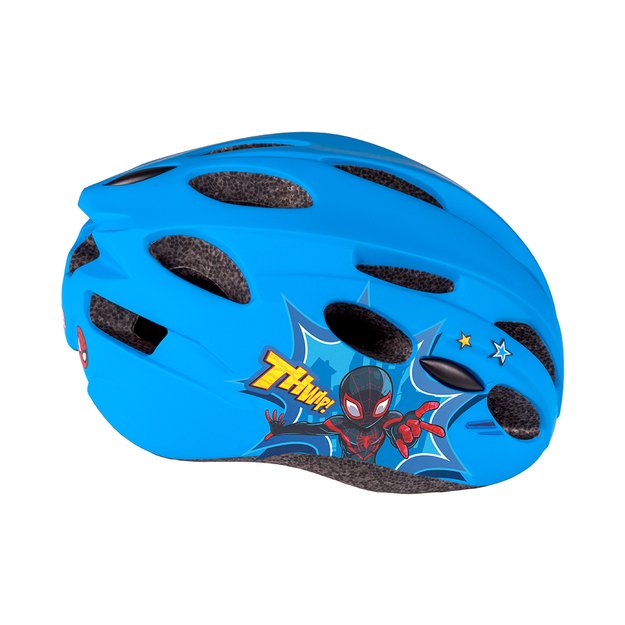 Šalmas SPIDERMAN, in-mold 52-56 cm, (mėlynas/raudonas) 2
