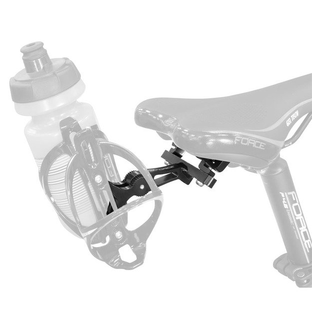 Gertuvės laikiklis po balneliu reguliuojamas (aliuminis, juodas) 1