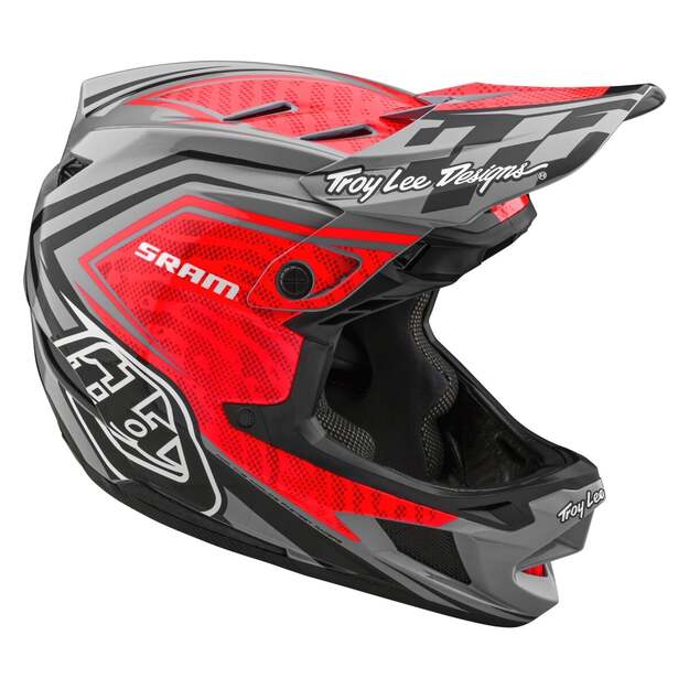 TLD HELMET D4 CARBON SRAM RED / BLACK (13948700) 5